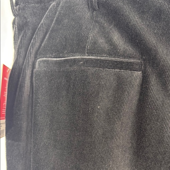 Redvanly Collins Corduroy Trouser in Tuxedo Black Size XL with 32 Inseam - Picture 12 of 15
